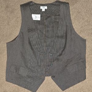 Cato Brown Pinstripe Vest